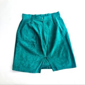 Vintage suede skirt